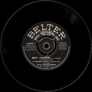 Betty Johnson - Belter 45.024
