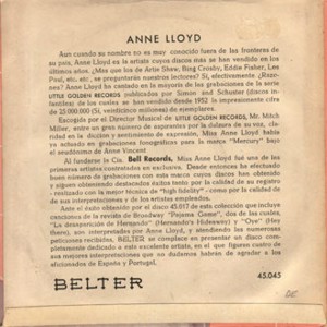Anne Lloyd - Belter 45.045