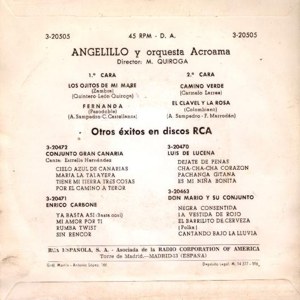 Angelillo - RCA 3-20505