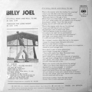 Billy Joel - CBS CBS 8753