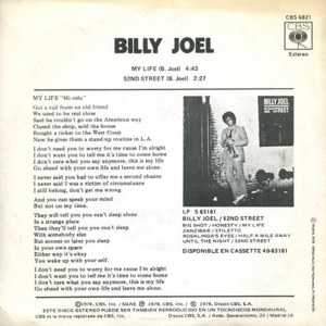 Billy Joel - CBS CBS 6821