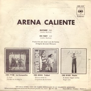 Arena Caliente - CBS CBS 8167
