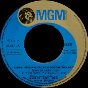 Música De Películas - MGM 63.537