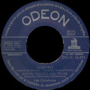 Chimberos, Los - Odeon (EMI) DSOE 16.071