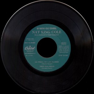 Nat King Cole - Capitol EAP 1-1749