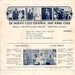 Nat King Cole - Capitol EAP 2-1749