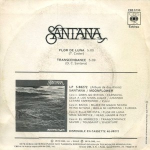 Santana - CBS CBS 5730