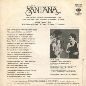 Santana - CBS CBS 6798