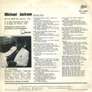 Michael Jackson - Epic (CBS) EPC A-3084