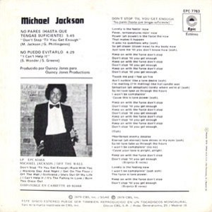 Michael Jackson - Epic (CBS) EPC 7763