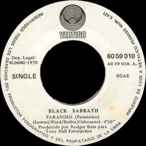 Black Sabbath - Polydor 60 59 010