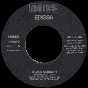 Black Sabbath - Edigsa 16S0090 1