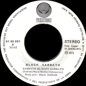 Black Sabbath - Polydor 61 65 001
