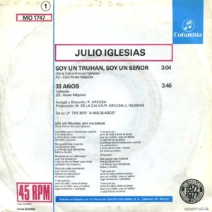Julio Iglesias - Columbia MO 1747