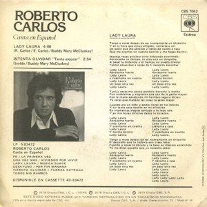 Roberto Carlos - CBS CBS 7042