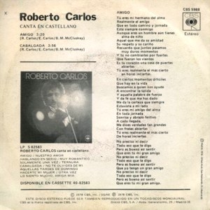 Roberto Carlos - CBS CBS 5988
