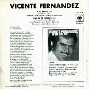 Vicente Fernndez - CBS CBS 4374