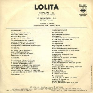 Lolita - CBS CBS 4617
