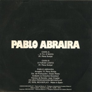 Pablo Abraira - Movieplay SN-90099