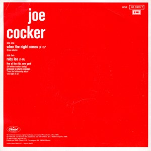 Joe Cocker - EMI 006-203370-7