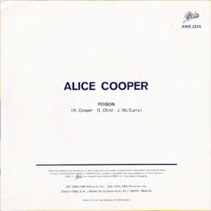 Alice Cooper - Epic (CBS) ARIE-2210