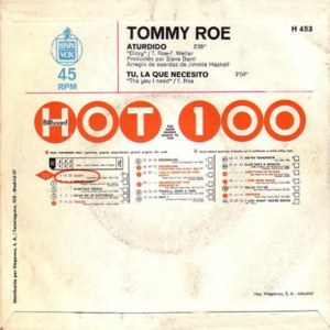 Tommy Roe - Hispavox H 453