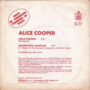 Alice Cooper - Hispavox CP-176