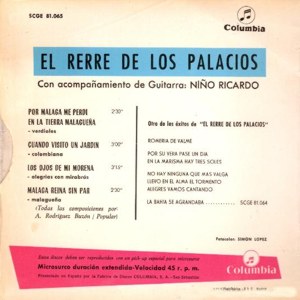 Rerre De Los Palacios, El - Columbia SCGE 81065