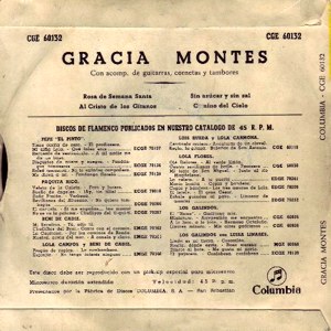 Gracia Montes - Columbia CGE 60132