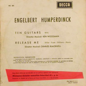 Engelbert Humperdinck - Columbia ME 301