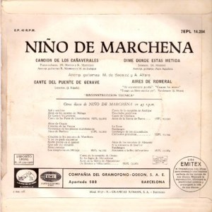 Pepe Marchena - La Voz De Su Amo (EMI) 7EPL 14.204