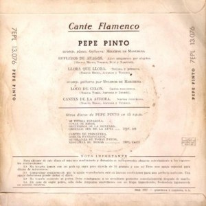 Pepe Pinto - La Voz De Su Amo (EMI) 7EPL 13.076