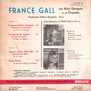 France Gall - Philips 437 259 BE