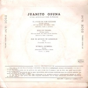 Juan Osuna - Odeon (EMI) DSOE 16.141