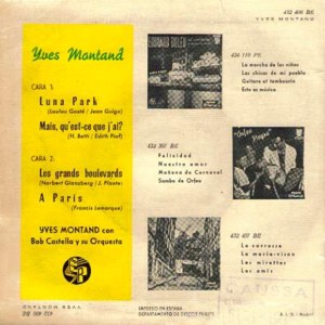 Yves Montand - Philips 432 406 BE
