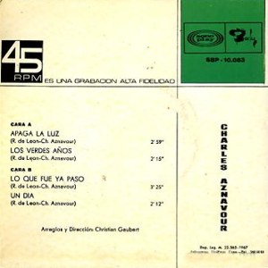 Charles Aznavour - Sonoplay SBP 10083