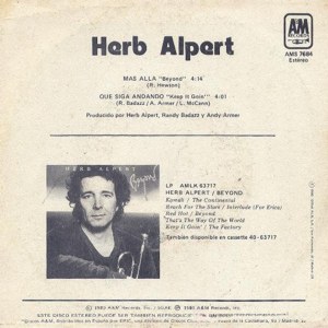 Herb Alpert - Epic (CBS) AMS 7684