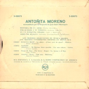 Antoita Moreno - RCA 3-22073