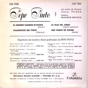 Pepe Pinto - Columbia ECGE 70962