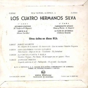 Cuatro Hermanos Silva, Los - RCA 3-20548