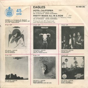 Eagles - Hispavox 45-1469