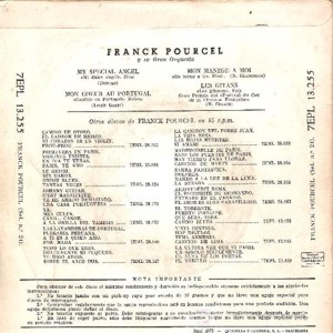 Franck Pourcel - La Voz De Su Amo (EMI) 7EPL 13.255