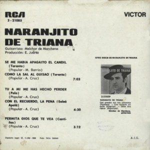 Naranjito De Triana - RCA 3-21085