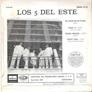 Cinco Del Este, Los - Odeon (EMI) DSOE 16.715