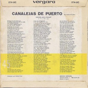 Canalejas De Puerto Real - Vergara 274-UC