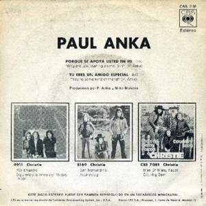 Paul Anka - CBS CBS 7138