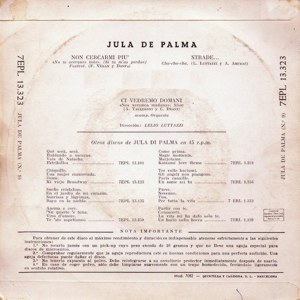 Jula De Palma - La Voz De Su Amo (EMI) 7EPL 13.323