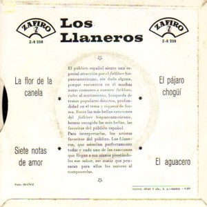 Los Llaneros - Zafiro Z-E 258