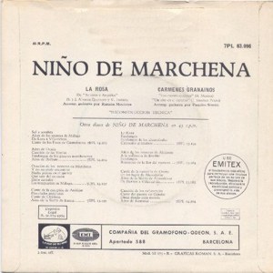 Pepe Marchena - La Voz De Su Amo (EMI) 7PL 63.096