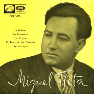 Miguel Fleta - La Voz De Su Amo (EMI) 7ERL 1.045
